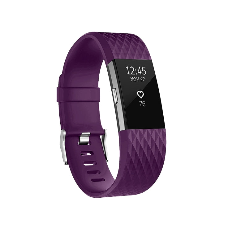 Diamond Pattern Adjustable Sport Watch Band for FITBIT Charge 2, Size: S, 10.5x8.5cm Diamond Pattern Adjustable Sport Watch Band for FITBIT Charge 2, Size: S, 10.5x8.5cm